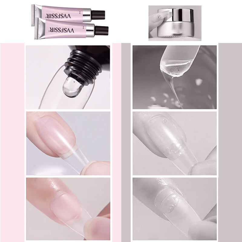 Kit Press-On-Nails (Gel Glue + UV Light + Nail Remover)