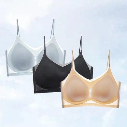 🎉SOUTIEN-GORGE CONFORT EN SOIE GLACE SANS COUTURE ULTRA-MINCE GRANDE TAILLE D'ÉTÉ🎉