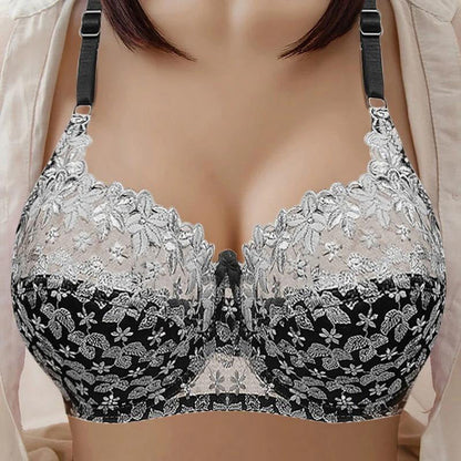 ❤Vente chaude❤Soutien-gorge en dentelle sans armatures de grande taille, nouveau style, confortable