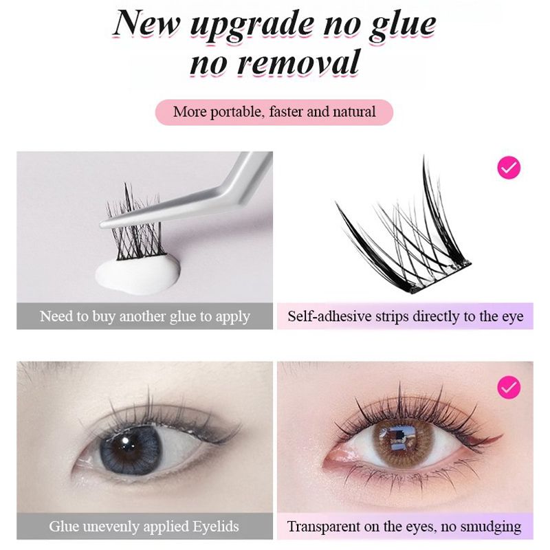 💥Achetez 1 obtenez 1 gratuit ! 🎉Faux cils réalistes imperméables et sans colle👁️💫