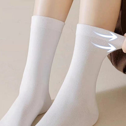 🥰Chaussettes courtes souples de couleur unie pour femmes