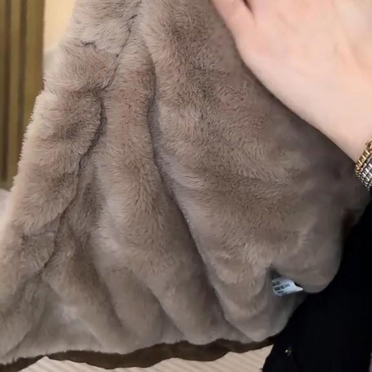 Veste Parka Chaude et Polyvalente pour Femme avec Doublure en Peluche Épaisse